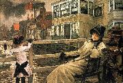 James Tissot Waiting for the Ferry USA oil painting artist